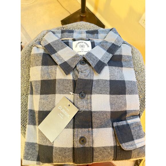 Dubinik Men’s Plaid Flannel Shirt – 2XL – New With Tags - Picture 4 of 11